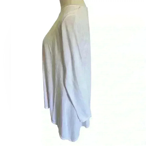 Fresh Produce Women’s Top Sweater White Loose Fit Scoop Neck M/L Lightweight - Picture 5 of 8